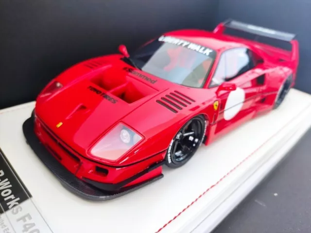 Ivy Merit 1/18 Ferrari F40 Liberty Walk Rosso Corsa #IM1812-B NEW