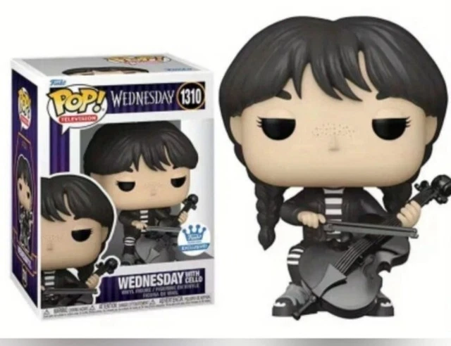 Funko POP! Wednesday 1310# Wednesday Addams with Cello Vinyl Action Figures 3