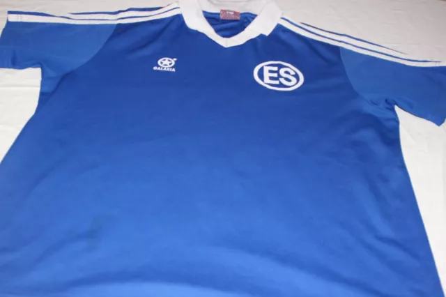 Camiseta De Futbol Oficial Vintage Seleccion El Salvador Marca Galaxia Talla L