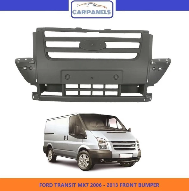 FORD TRANSIT FRONT Bumper 2006 2013 Mk7 Centre Section Light Grey