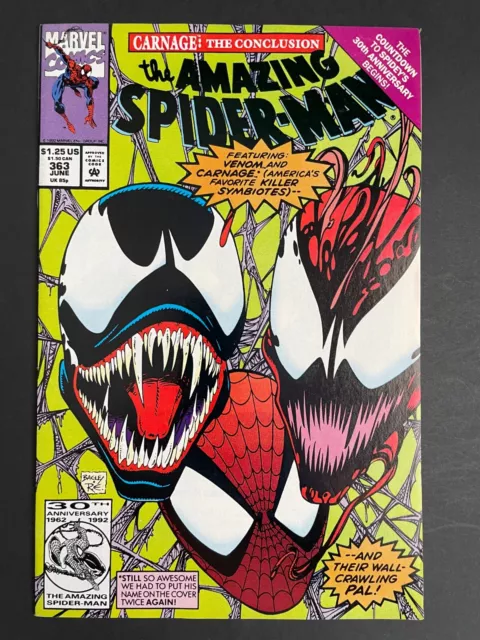 Amazing Spider-Man #363 - Venom Carnage Marvel 1992 Comics NM