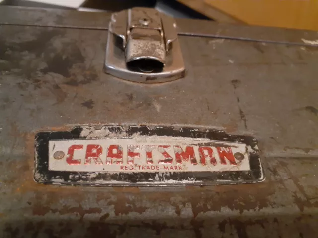 Vintage Sears Craftsman 6517 Usa Carpenters Tool Box Chest 30" X 9" X 8"
