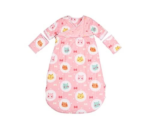 Toddler Sleep Sack With Movable Half Sleeves Wearable Blanket Baby Cotton Poplin