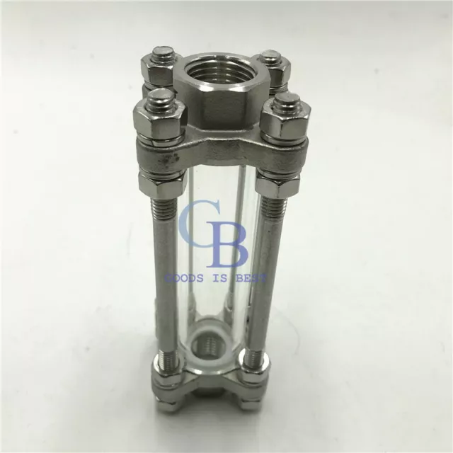 3/4" NPT Female Thread Flow Stainless Steel 304 Sight Glass