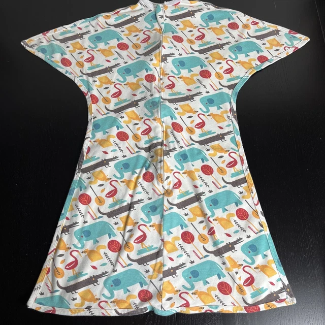 Bebé dormido con cremallera talla grande 12M-24M estampado multicolor animal unisex