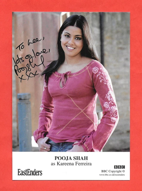 Pooja Shah as Kareena Ferreira Signed EastEnders Photocard