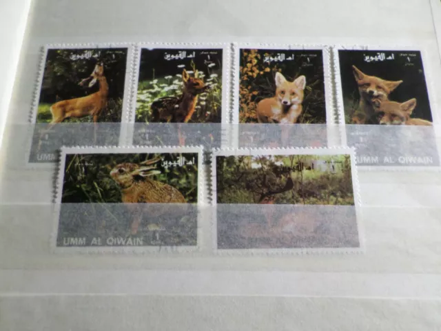 Umm Al Qiwain, Los Briefmarken Entwertet, Tiere Wild- VF Briefmarke
