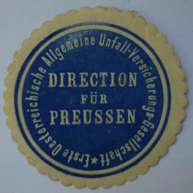 Stempelmarke Erste Österreichische Unfallversicherungs Gesellschaft vor 1945