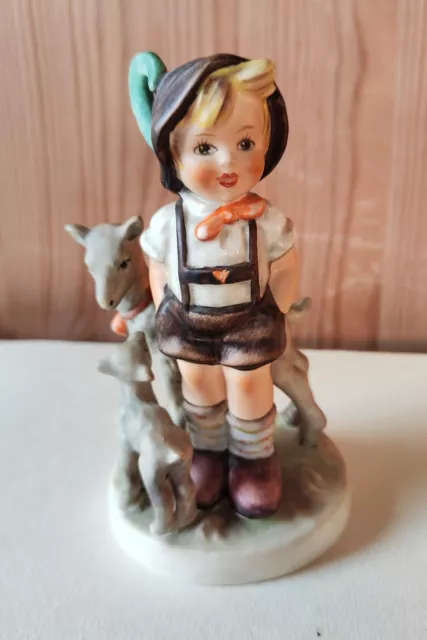 Alte  Goebel - Figur, MJ. Hummel / Ziegenbub, 12 cm, 70er, Nr. 200/0.