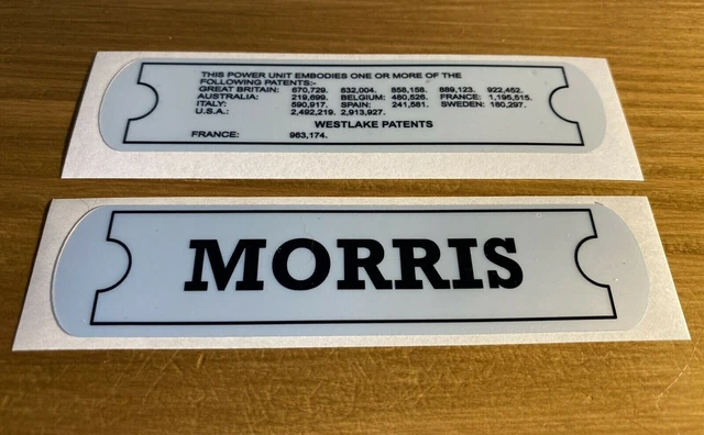 MORRIS MINOR ROCKER Cover Replica Sticker Set. Brand new. £6.00 ...