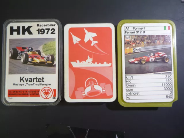 ASS * HK Racerbiler * Quartett =  1972 =  Rennwagen (dänisch)