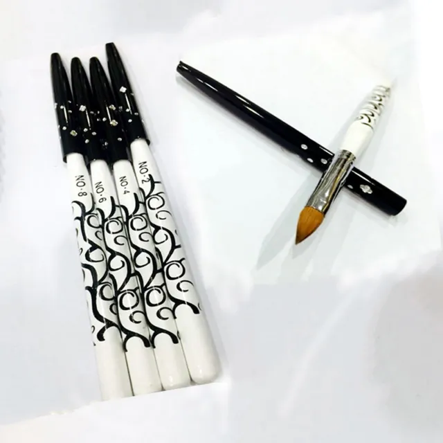 1pc No.10 Nail Art Pen Brush Acrylic Kolinsky Detachable Sable Brushes Tool