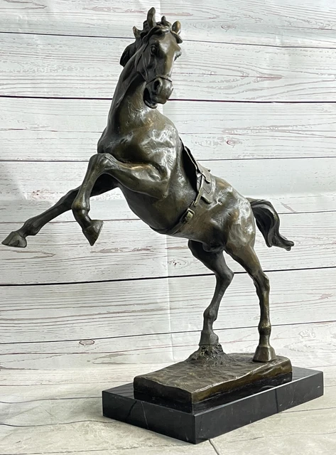 Personal Sgt Reckless Coreano Guerra Caballo Estatua En Bronce Macizo Por Miguel