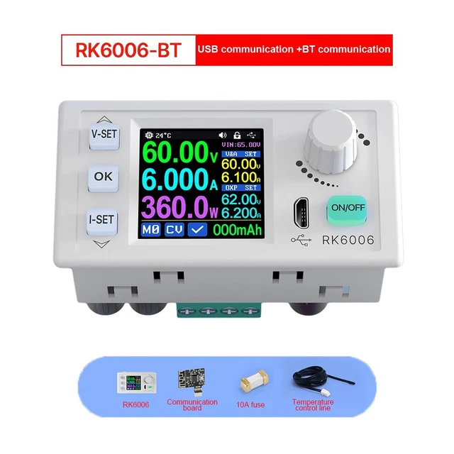 Bloc d'alimentation haute précision RK6006BT pour communication écran 4 chiffr