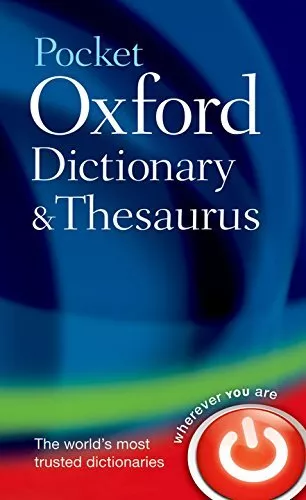 Pocket Oxford Dictionary and Thesaurus by Oxford Languages (Hardcover 2008)