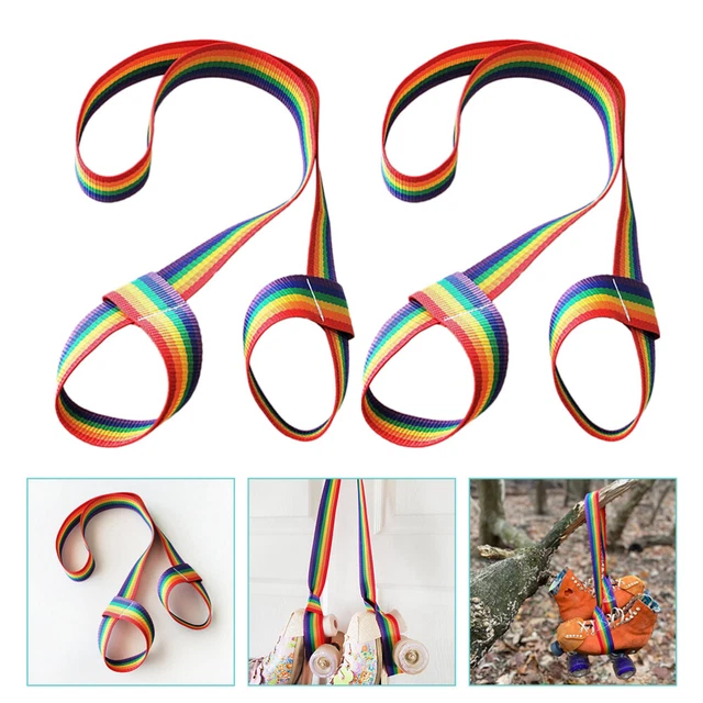 2 Pcs Professional Ski Boots Leash Skate Shoulder Roller Skates