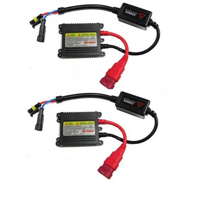 2x Ballasts slim xenon 35W de remplacement 12V AC pour ampoule HID AUTO MOTO