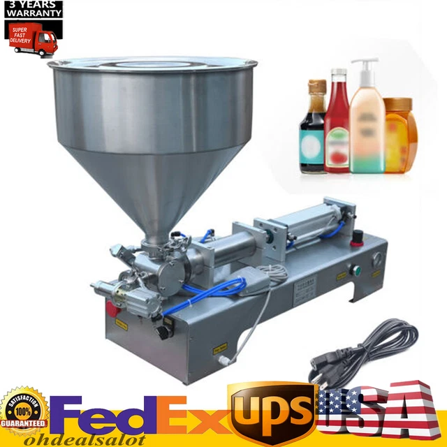 100ml-1000ML Liquid Paste Filling Machine Cream Cosmetic Pneumatic Filler