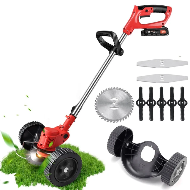 ELECTRIC CORDLESS GRASS String Trimmer Lawn Edger Weed Wacker Cutter w