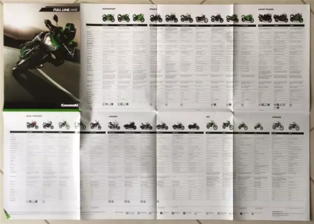 KAWASAKI FULL LINE MOTORCYCLE Brochure 2013 #E99941-2820 Super Sport SPORT ++ 3