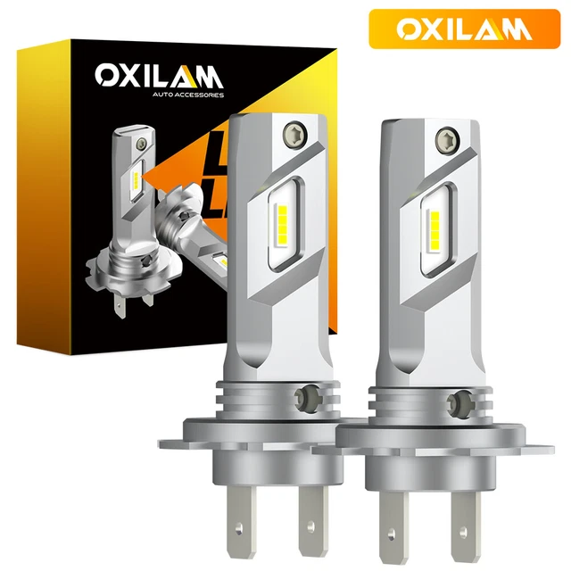 2x OXILAM LED High/Low Beam Conversion Kit H7 Bulbs Super Bright 6500K Plug&Play