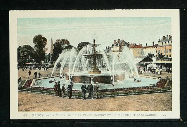 FRANCE 984-NANCY -La Fontaine de la Place Carnot et le Monument Sadi-Carnot