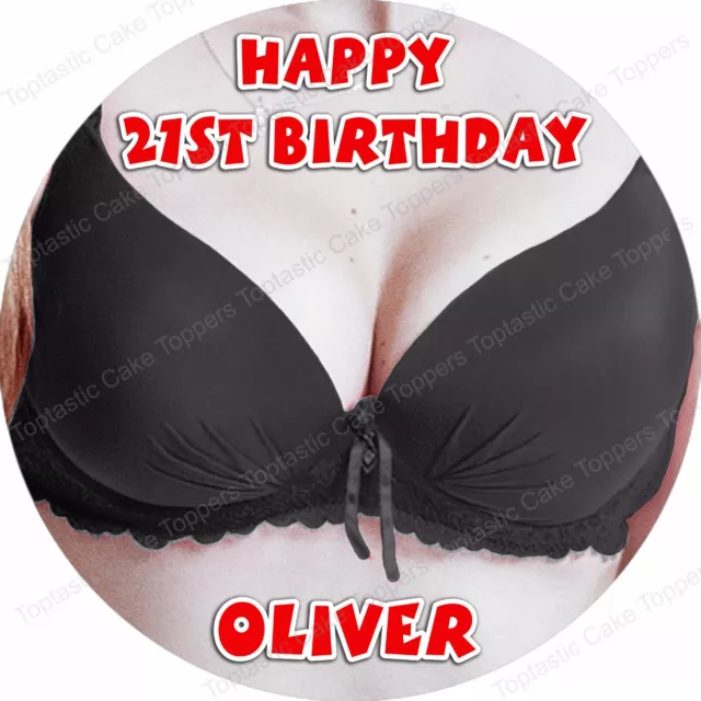 PERSONALISED NOVELTY SEXY Bikini Boobs Edible Icing Birthday Joke Cake  Topper £4.65 - PicClick UK