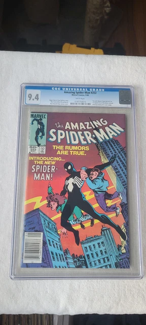 Amazing Spider-Man #252 CGC 9.4 White, Newsstand, Marvel 1984, 1st Black costume
