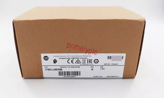 New Factory Sealed Allen-Bradley CompactLogix 1769-L38ERM Free Shipping