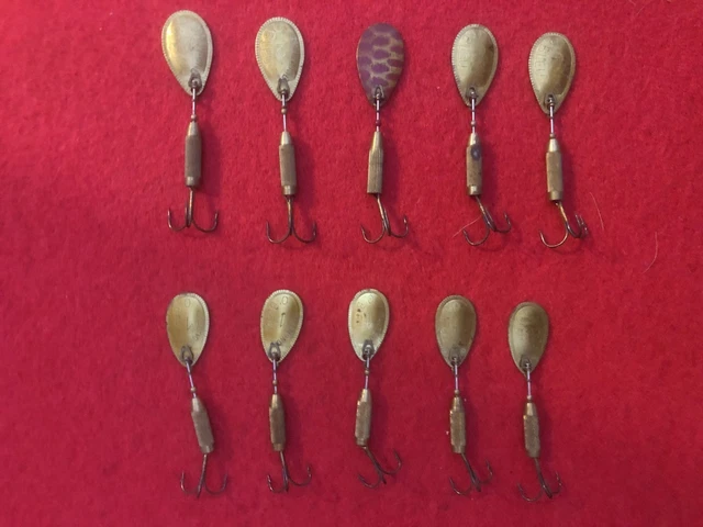 Lot De 5 Cuillères Mepps Aglia Et Autres Leurres Pêche - Très Bon état