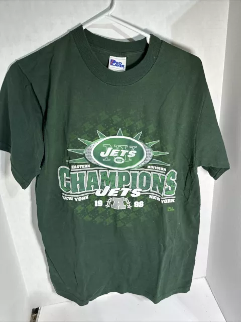 Vintage New York Jets Pro Player 1998 T-shirt Eastern Division Champions Medium