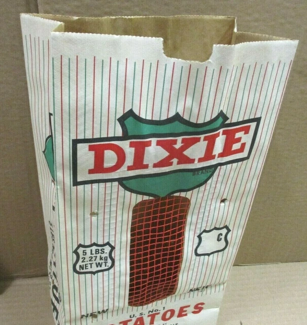 DIXIE POTATO - SACK / BAG / PACKAGE - Old Southern Country Store LOXLEY ALABAMA