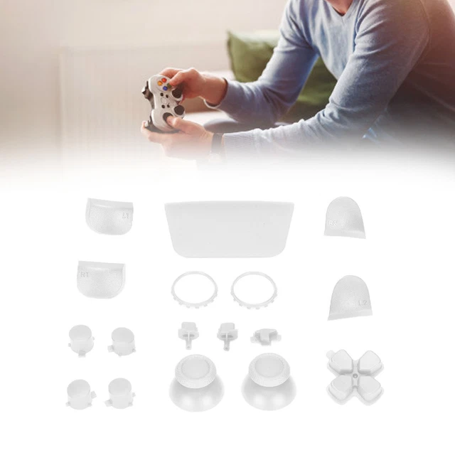 Kit Boutons Manette PS5 Complet - Dpad, R1L1, R2L2, ABXY - Noir - Remplacement Personnalisation