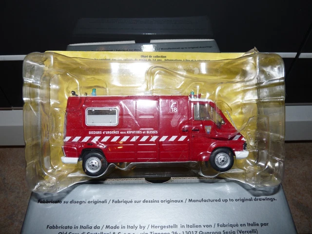 Ixo Hachette 1/43 – Renault Master B70 35 D 4X4 Fourgon VSAB Pompiers 1987