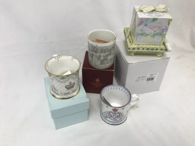 Job Lot Vintage Collectable Royal Family Mugs and writer's pad/pen