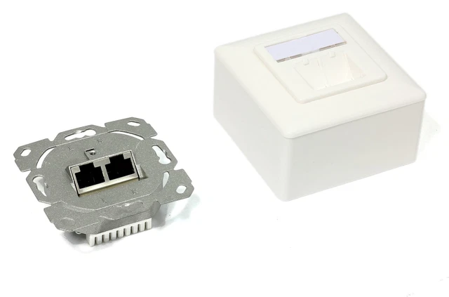 Lanberg Prise de montage en surface cat.6 1xrj45 blanc