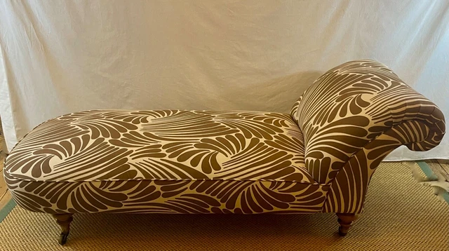 Antique Howard & Sons Chaise / Sofa – Re-covered in Cressida Bell for Borderline