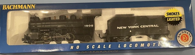 51520 Bachmann Ho Prairie 2-6-2 & Tender W/ Smoke New York Central