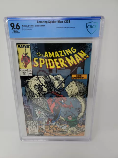 Amazing Spider-Man #303 *Cbcs 9.6 Wp*  Sandman & Silver Sable App *1988* Not Cgc