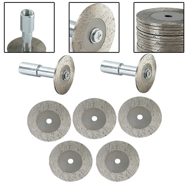 Hojas de sierra circular de hilo M10 disco de corte de piedra de metal con herramienta giratoria de mandril