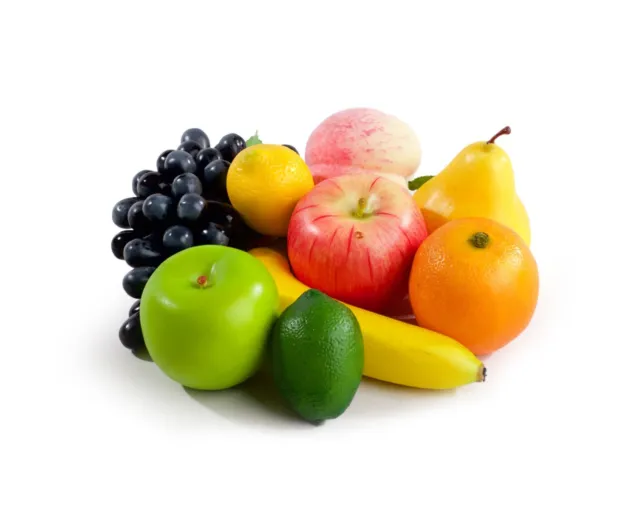 Miglior ciotola per frutta in plastica decorativa grande grappolo artificiale uva nera nuova 3