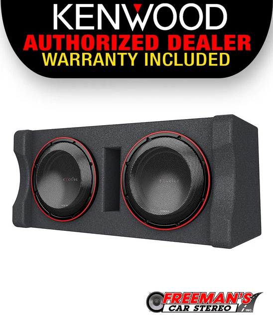 KENWOOD PXW1221DHP DUAL 12" Subwoofer Vented Enclosure, 1000W RMS