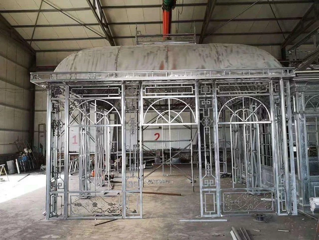 Beautiful Victorian Style Galvanized Steel Outdoor Pavillion - Gazebo -Tmb21