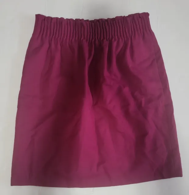 JCrew Factory Wool Blend Skirt Size 2 Fuchsia