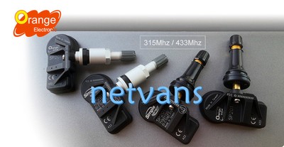 4 PRESSIONE PNEUMATICI sensori rdks sensori valvola di metallo GUNMETAL PER PORSCHE 911 997-1c 