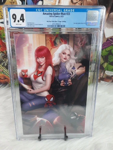 The Amazing Spider-Man 23 EXCLUSIVE VIRGIN LTD Ariel Diaz CGC 9.4 MJ BLACK CAT🔥