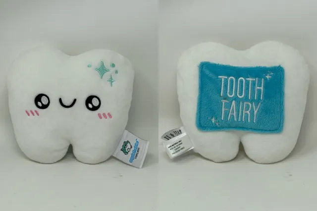 Squishable Tooth Pillow Plush Stuffed Animal White Blue Fairy Pocket Very Cute