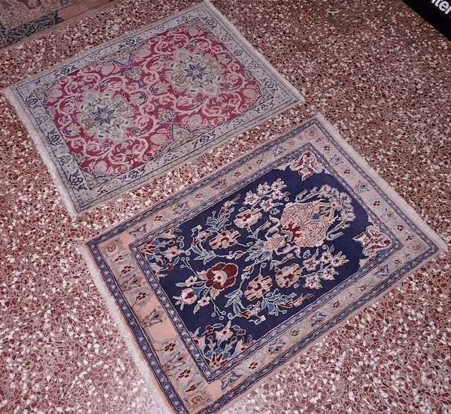 Tapis Tibétain Ancien Impériale – Descente De Lit – 134x62 Cm – Persan