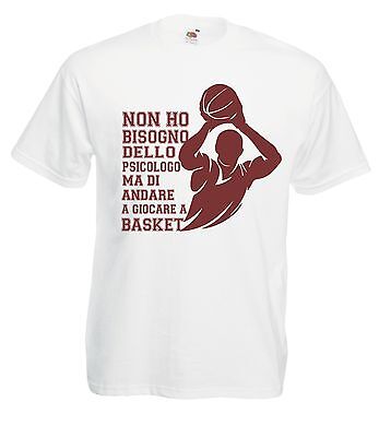 T-shirt Maglietta J1256 Ho Solo Bisogno di Giocare a Basket Fun Idea Regalo