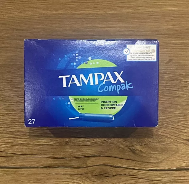 Tampons Compak Tampax Super X 27 Avec Applicateur